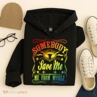 Somebody Save Me From Myself Country Hoodie thumb 4
