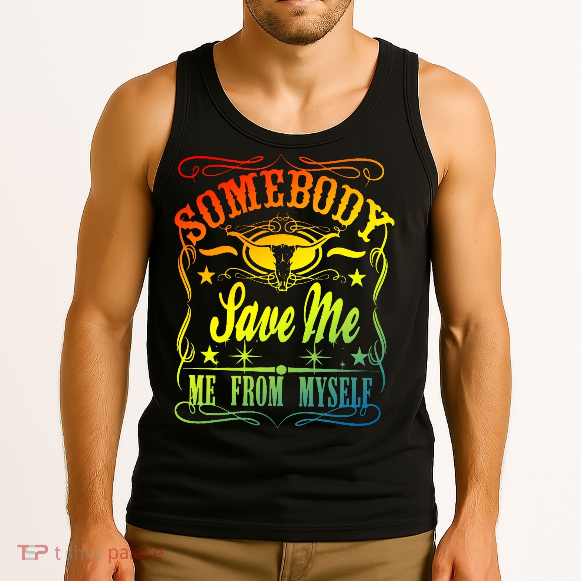 Somebody Save Me From Myself Country Tank Top
