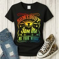 Somebody Save Me From Myself Country Women's T-Shirt thumb 3
