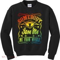 Somebody Save Me From Myself Country Kids Sweatshirt thumb 0