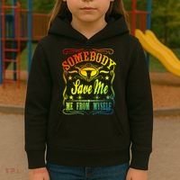 Somebody Save Me From Myself Country Kids Hoodie thumb 3