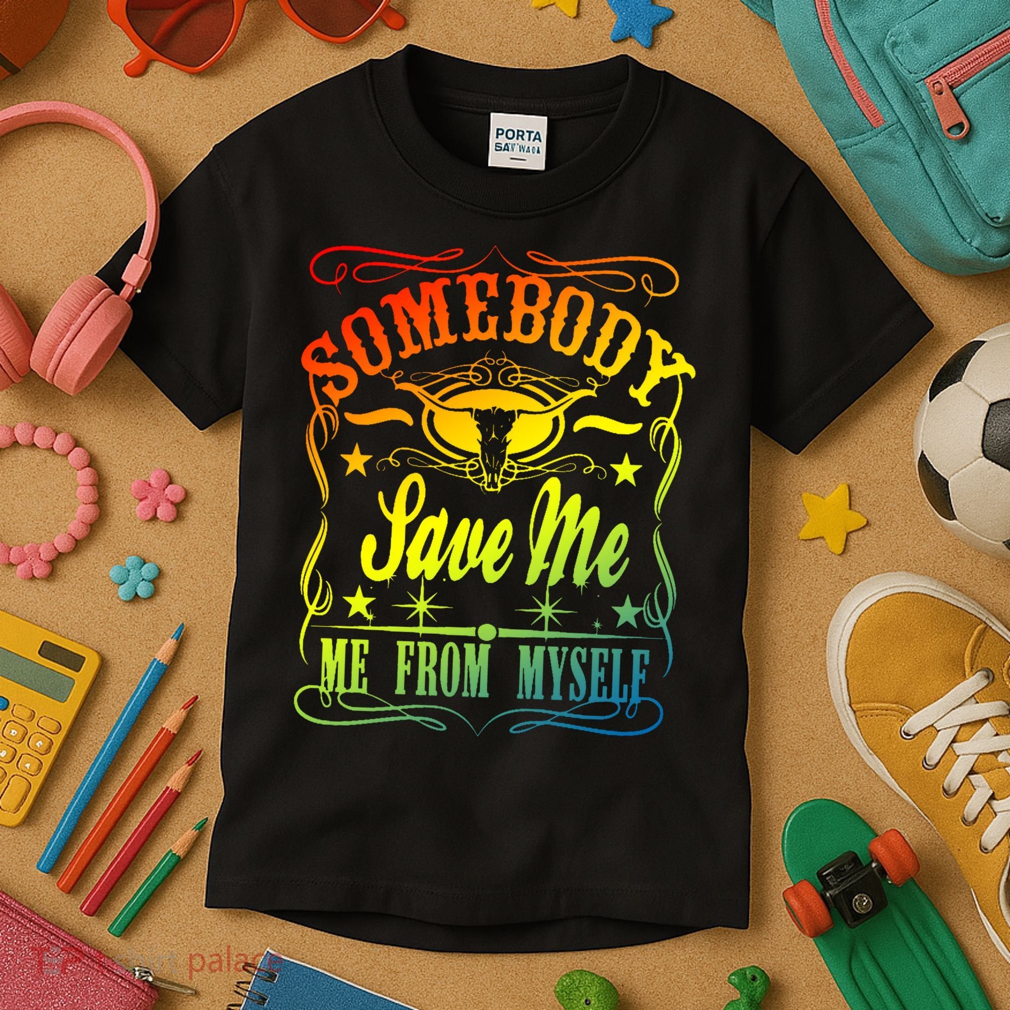 Somebody Save Me From Myself Country Kids T-Shirt
