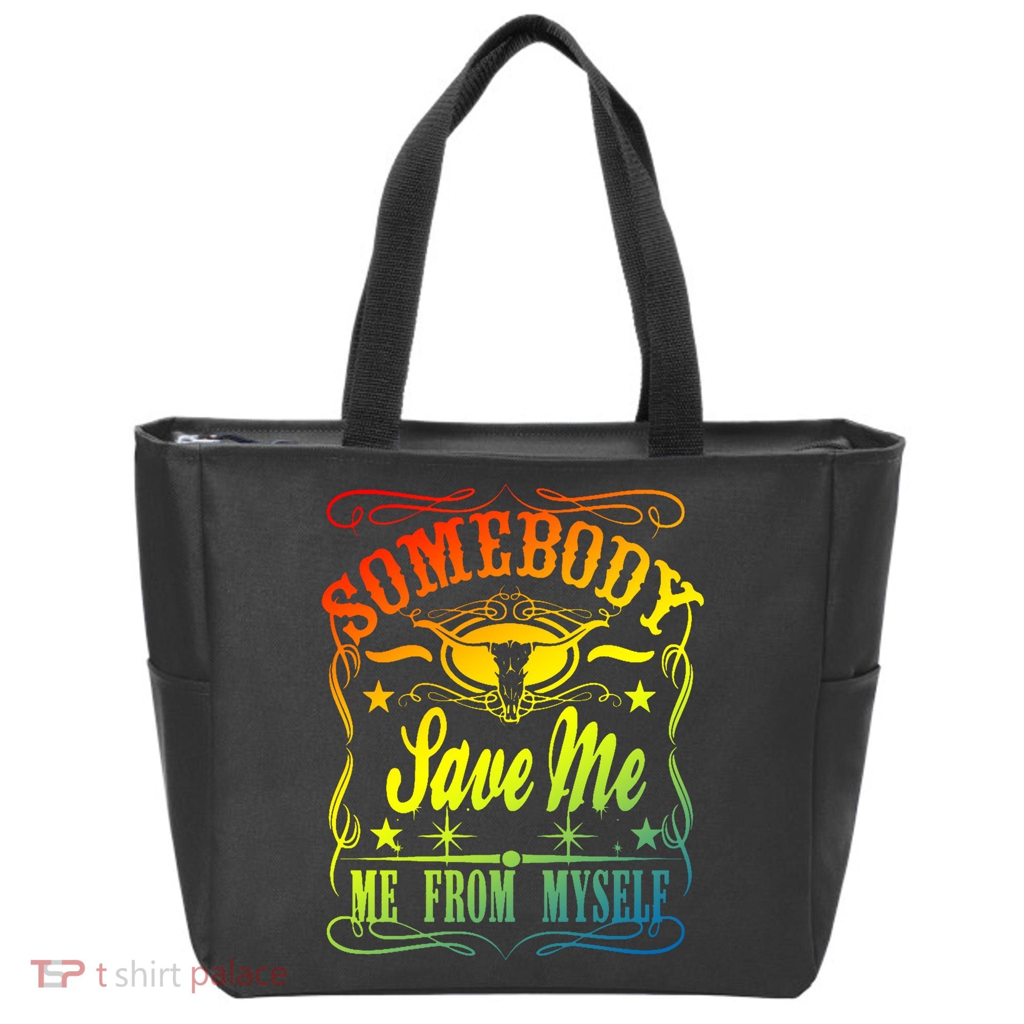Somebody Save Me From Myself Country Tote Bag