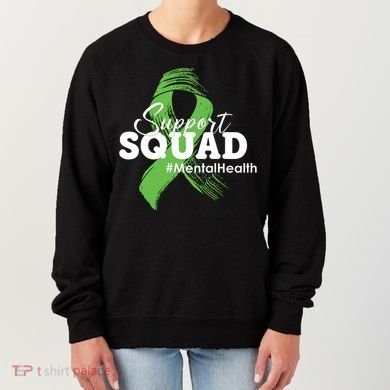 Support Squad Mental Health Awareness Ribbon Women's Sweatshirt