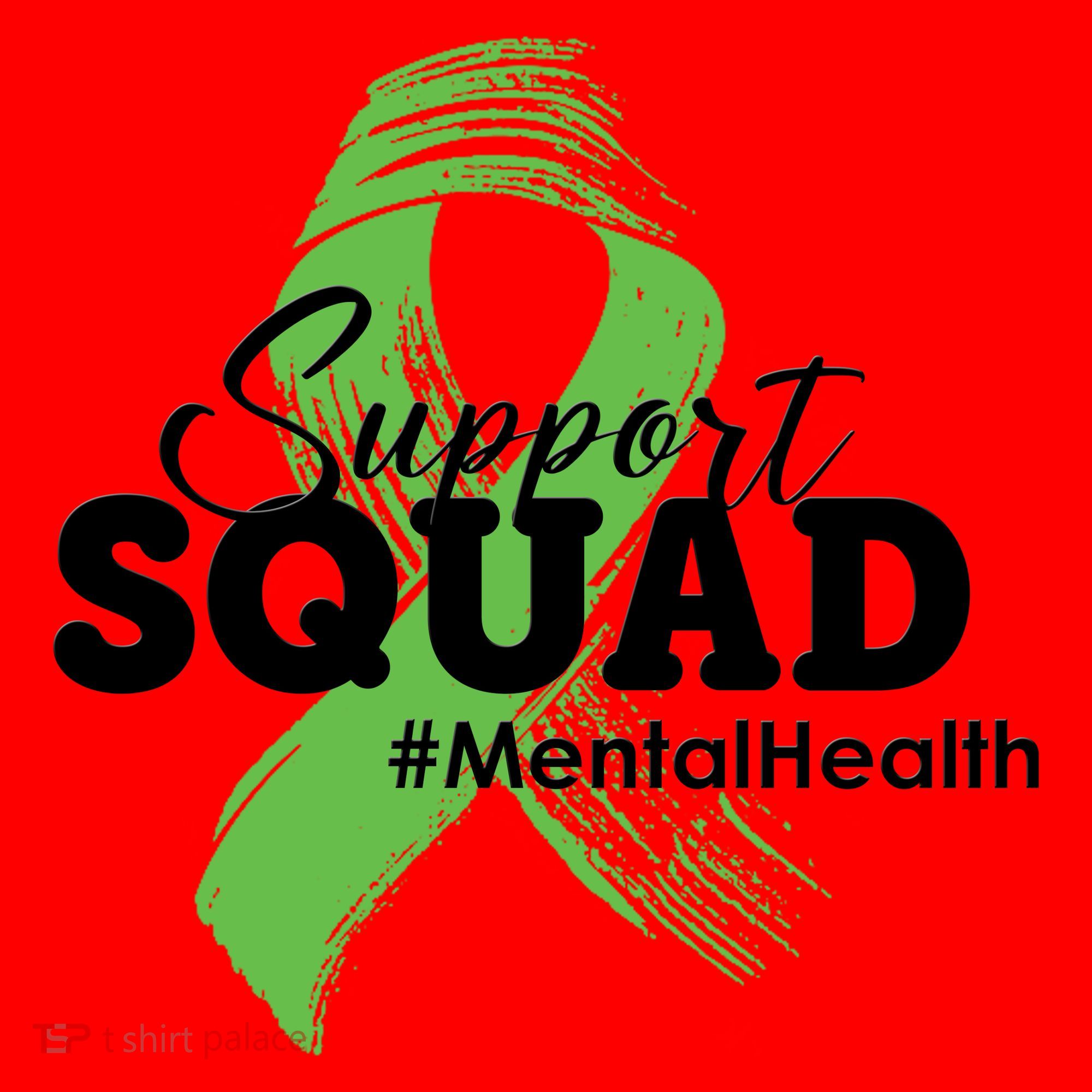 Support Squad Mental Health Awareness Ribbon Santa Hat