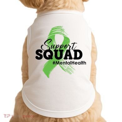 Support Squad Mental Health Awareness Ribbon Doggie Tank