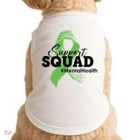 Support Squad Mental Health Awareness Ribbon Doggie Tank thumb 0