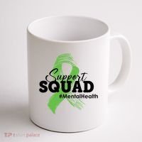 Support Squad Mental Health Awareness Ribbon Coffee Mug thumb 1