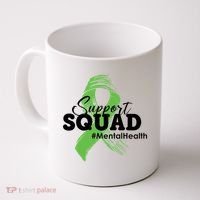 Support Squad Mental Health Awareness Ribbon Coffee Mug thumb 0