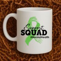 Support Squad Mental Health Awareness Ribbon Coffee Mug thumb 2