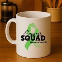 Support Squad Mental Health Awareness Ribbon Coffee Mug thumb 4