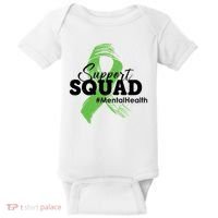 Support Squad Mental Health Awareness Ribbon Baby Bodysuit thumb 0