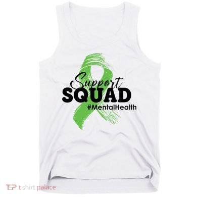 Support Squad Mental Health Awareness Ribbon Tank Top