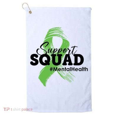 Support Squad Mental Health Awareness Ribbon Golf Towel