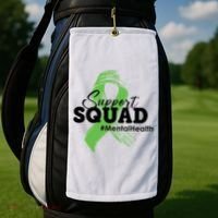 Support Squad Mental Health Awareness Ribbon Golf Towel thumb 2