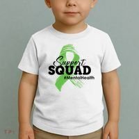 Support Squad Mental Health Awareness Ribbon Toddler T-Shirt thumb 2