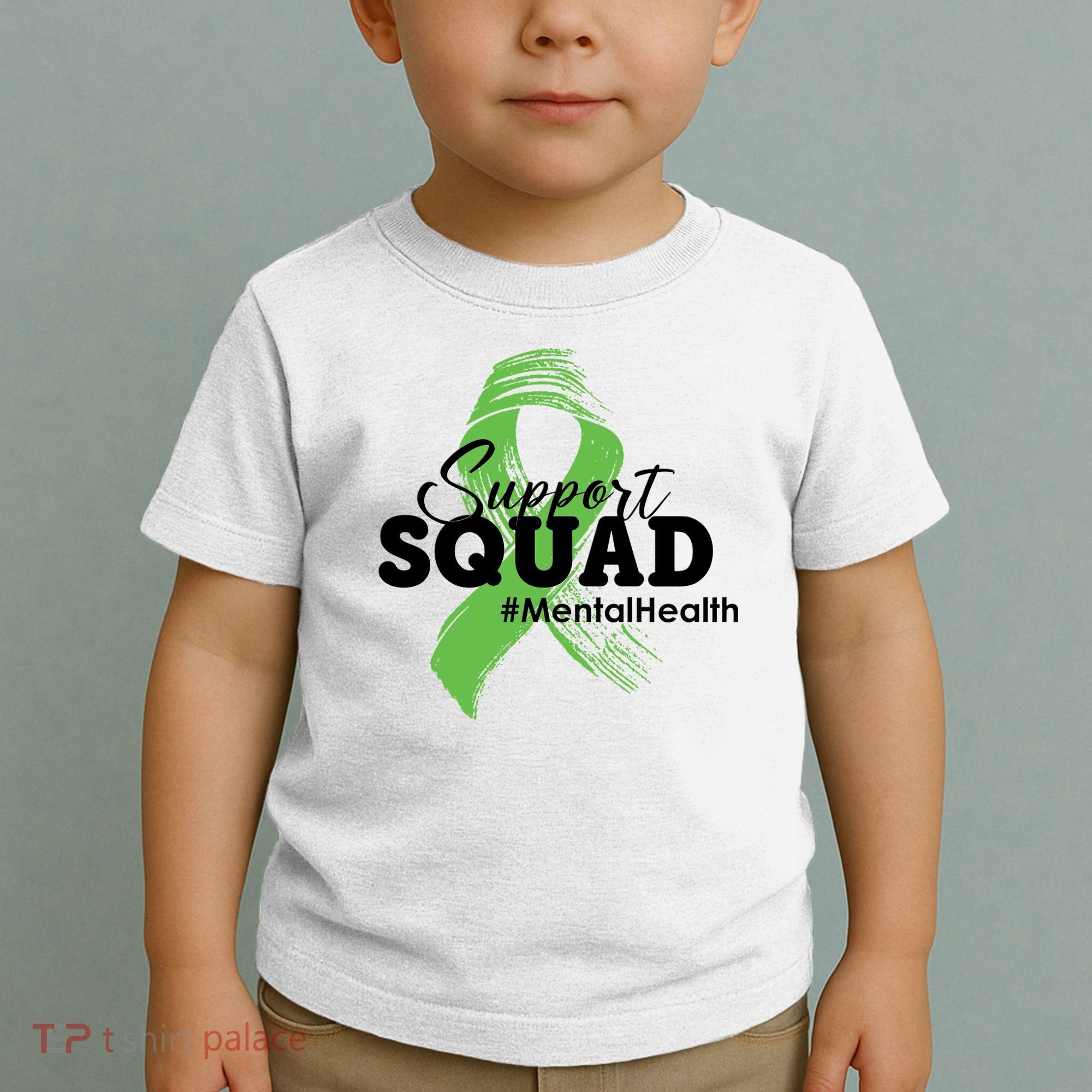 Support Squad Mental Health Awareness Ribbon Toddler T-Shirt