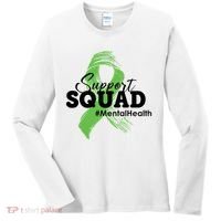 Support Squad Mental Health Awareness Ribbon Women's Long Sleeve Shirt thumb 0