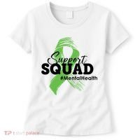 Support Squad Mental Health Awareness Ribbon Women's T-Shirt thumb 0