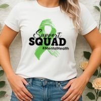 Support Squad Mental Health Awareness Ribbon Women's T-Shirt thumb 2