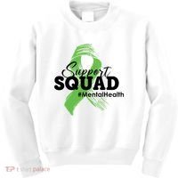 Support Squad Mental Health Awareness Ribbon Kids Sweatshirt thumb 0