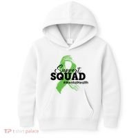 Support Squad Mental Health Awareness Ribbon Kids Hoodie thumb 0