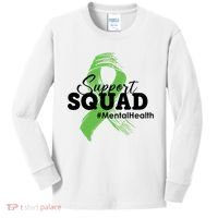 Support Squad Mental Health Awareness Ribbon Kids Long Sleeve Shirt thumb 0