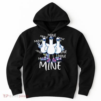 Seagull Saying Mine Funny Pigeon Retro Ocean Life Hoodie