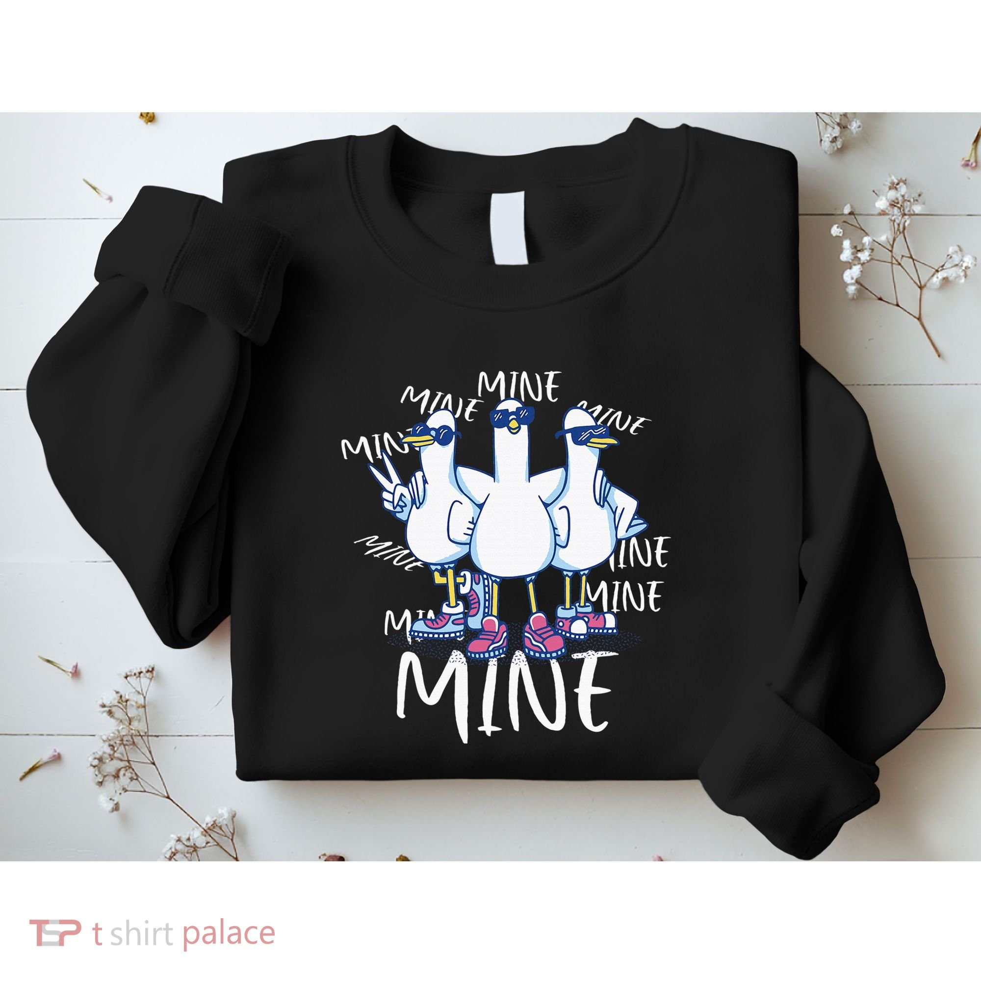 Seagull Saying Mine Funny Pigeon Retro Ocean Life Sweatshirt