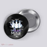 Seagull Saying Mine Funny Pigeon Retro Ocean Life Button thumb 0
