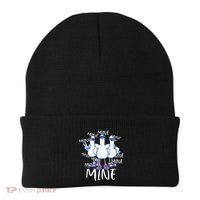 Seagull Saying Mine Funny Pigeon Retro Ocean Life Beanie thumb 0