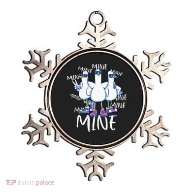 Seagull Saying Mine Funny Pigeon Retro Ocean Life Ornament