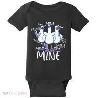 Seagull Saying Mine Funny Pigeon Retro Ocean Life Baby Bodysuit thumb 0