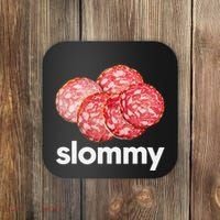 Slommy Salami Meme Oddly Specific Funny Memes Internet Memes Coaster thumb 0
