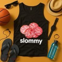 Slommy Salami Meme Oddly Specific Funny Memes Internet Memes Tank Top thumb 4