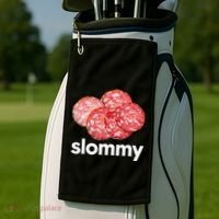 Slommy Salami Meme Oddly Specific Funny Memes Internet Memes Golf Towel thumb 2