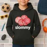 Slommy Salami Meme Oddly Specific Funny Memes Internet Memes Kids Hoodie thumb 2
