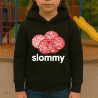 Slommy Salami Meme Oddly Specific Funny Memes Internet Memes Kids Hoodie thumb 3