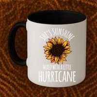She's Sunshine Mixed With A Little Hurricane Funny Summer Great Gift Coffee Mug thumb 2