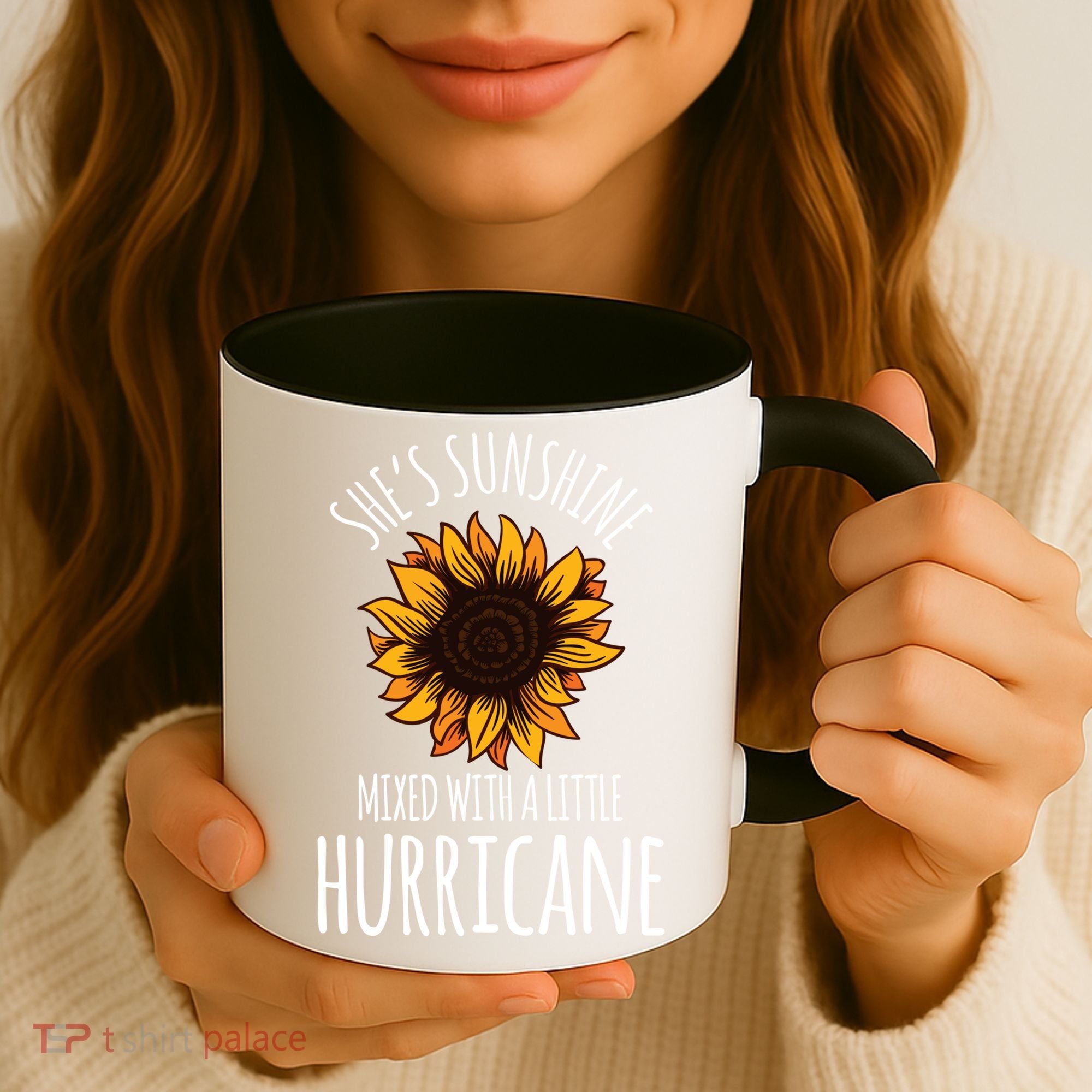 She's Sunshine Mixed With A Little Hurricane Funny Summer Great Gift Coffee Mug