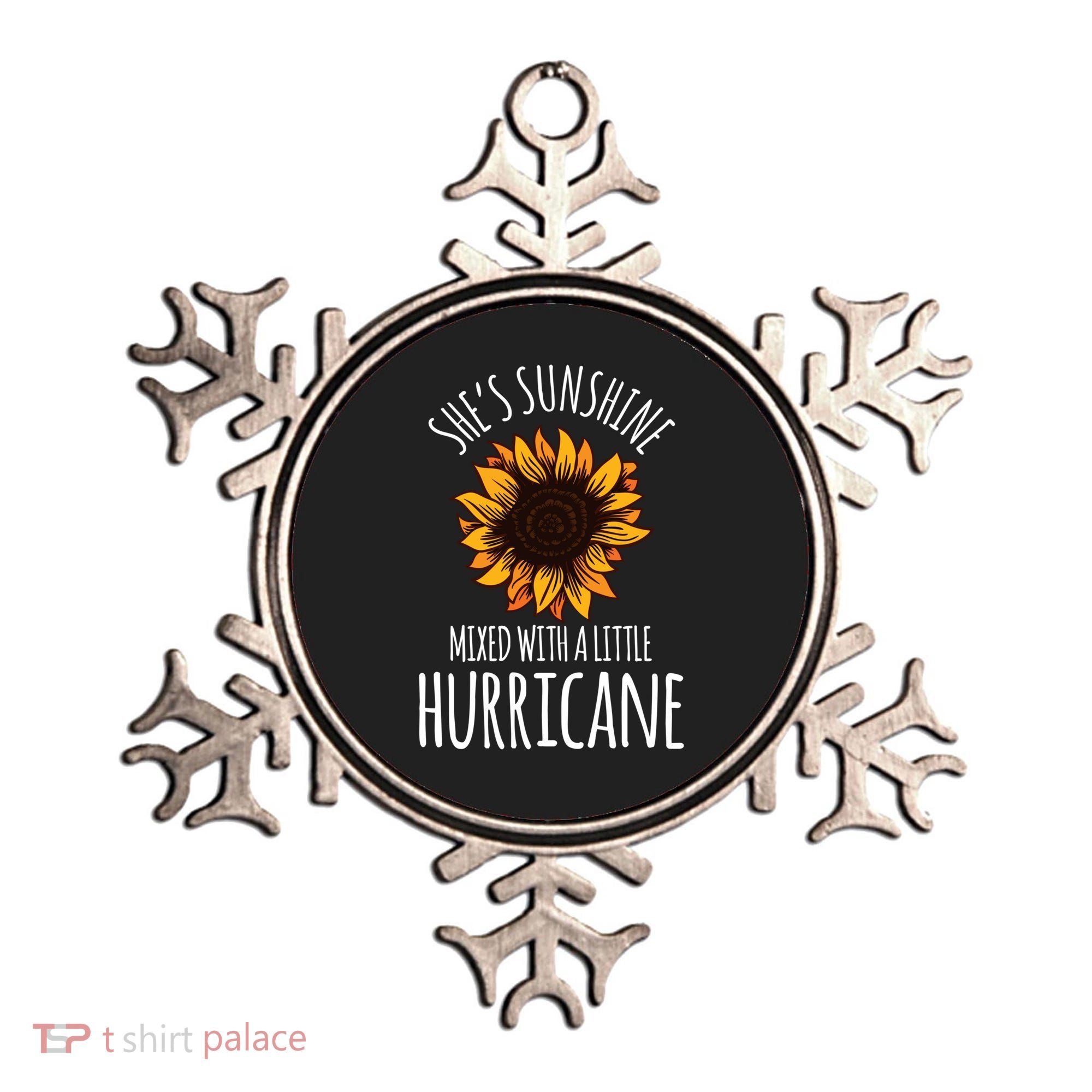 She's Sunshine Mixed With A Little Hurricane Funny Summer Great Gift Ornament
