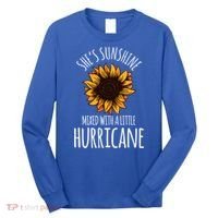 She's Sunshine Mixed With A Little Hurricane Funny Summer Great Gift Long Sleeve Shirt thumb 0