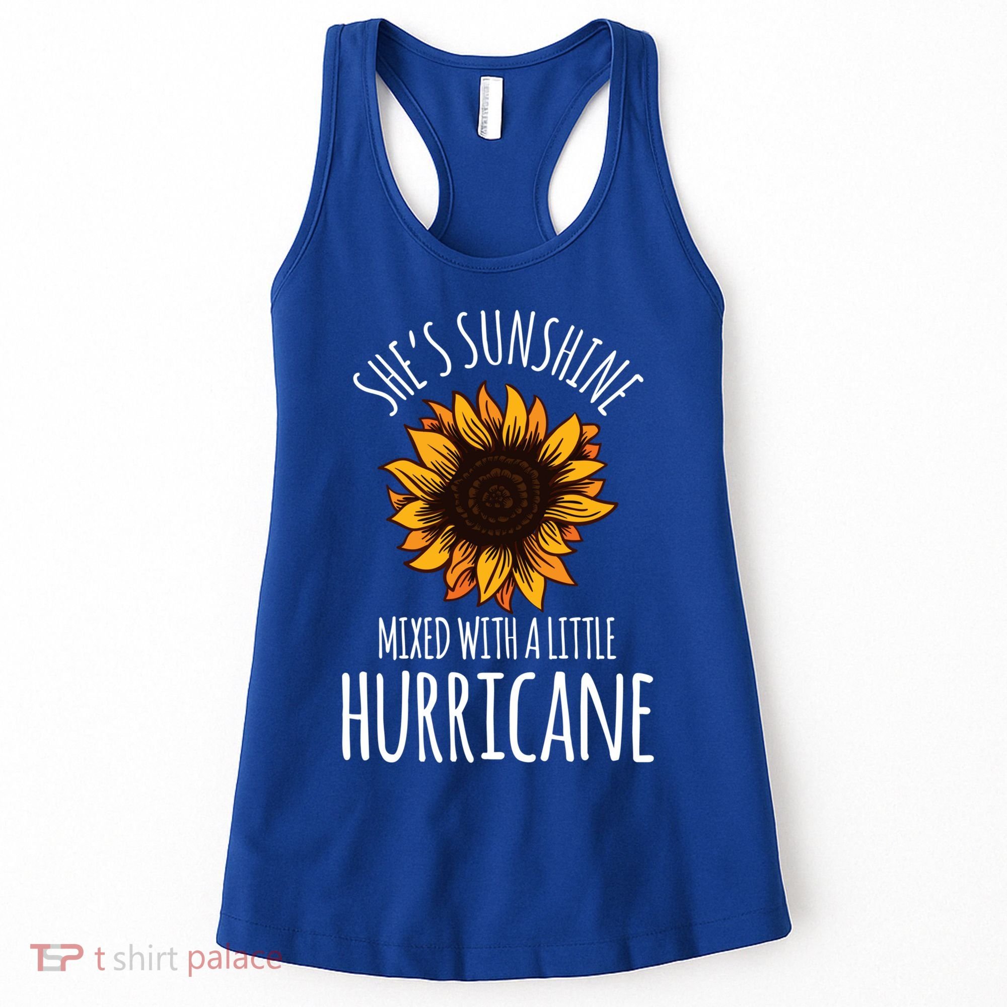 She's Sunshine Mixed With A Little Hurricane Funny Summer Great Gift Women's Tank Top