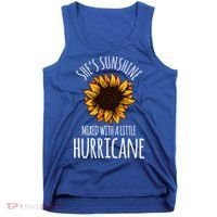 She's Sunshine Mixed With A Little Hurricane Funny Summer Great Gift Tank Top thumb 0