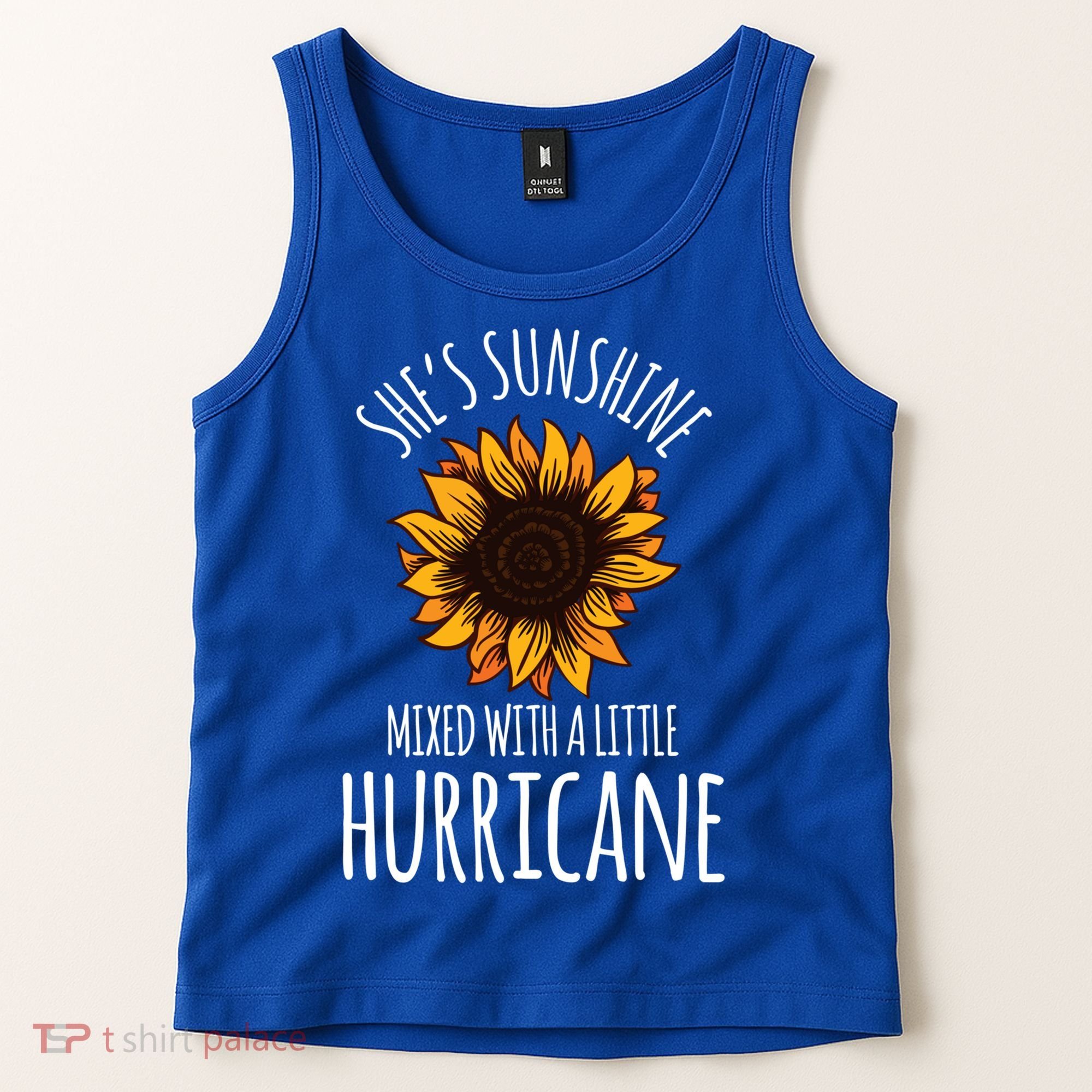 She's Sunshine Mixed With A Little Hurricane Funny Summer Great Gift Tank Top