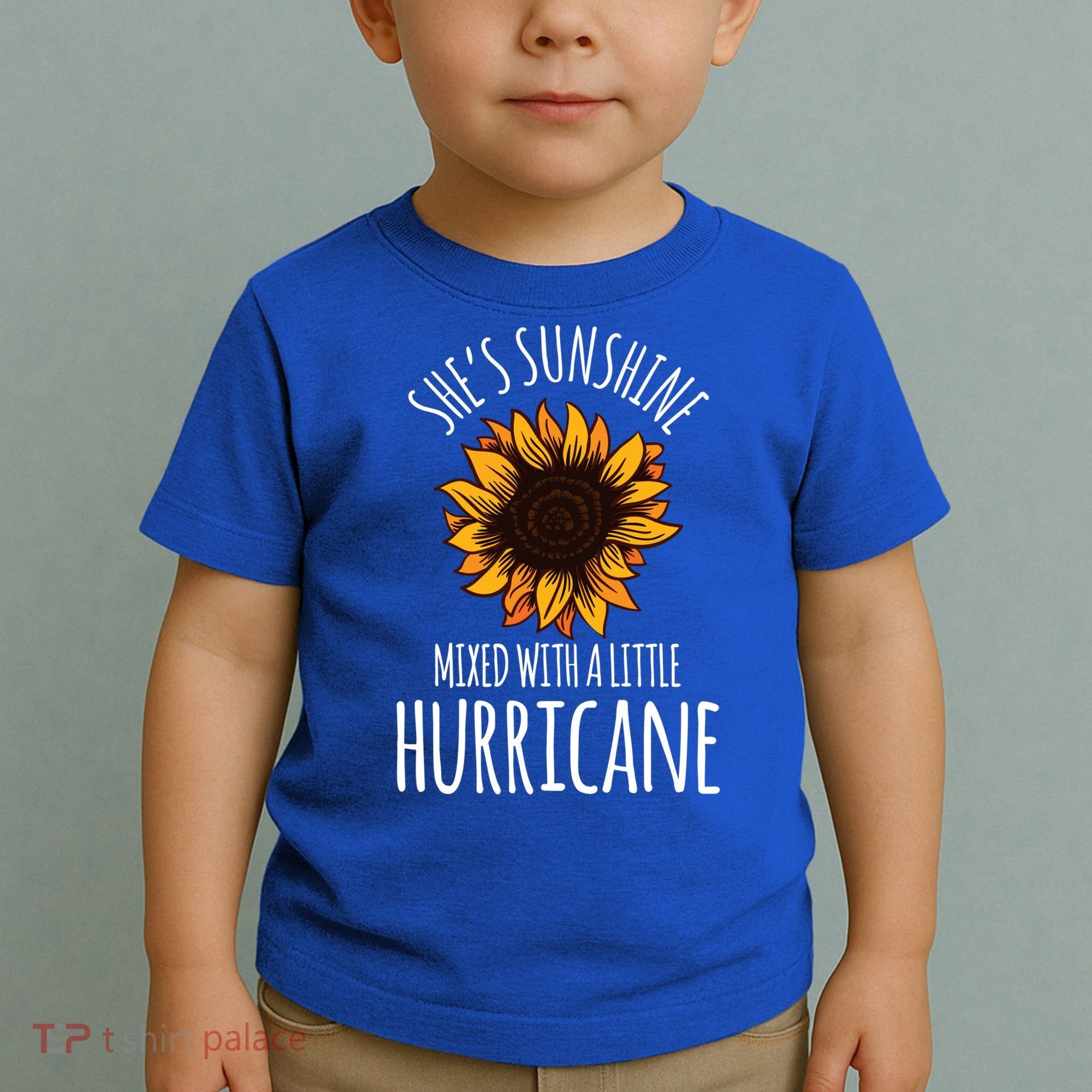 She's Sunshine Mixed With A Little Hurricane Funny Summer Great Gift Toddler T-Shirt