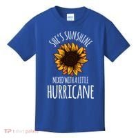 She's Sunshine Mixed With A Little Hurricane Funny Summer Great Gift Kids T-Shirt thumb 0
