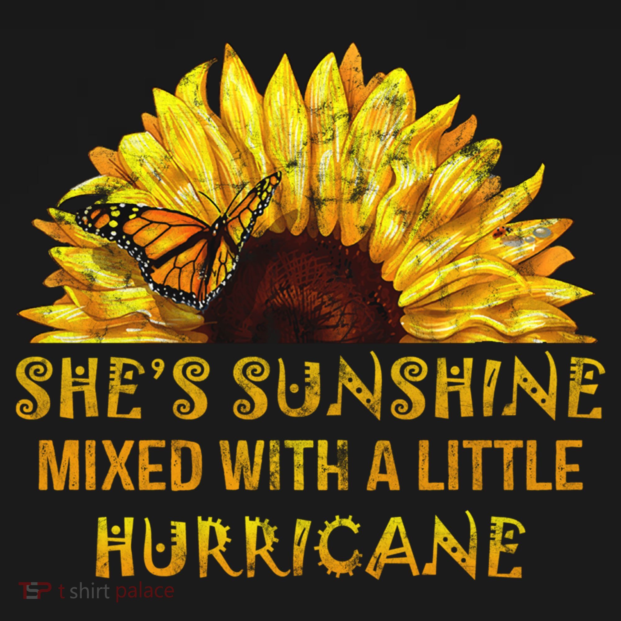 She's Sunshine Mixed With A Little Hurricane Sunflower Meaningful Gift Women's Hoodie