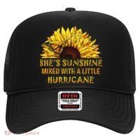 She's Sunshine Mixed With A Little Hurricane Sunflower Meaningful Gift Hat thumb 0