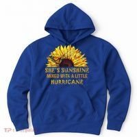 She's Sunshine Mixed With A Little Hurricane Sunflower Meaningful Gift Hoodie thumb 0